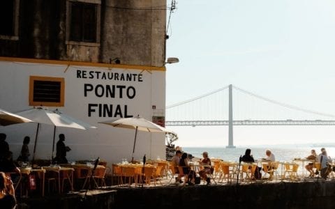 Ponto Final: one of the best places for a meal with a view