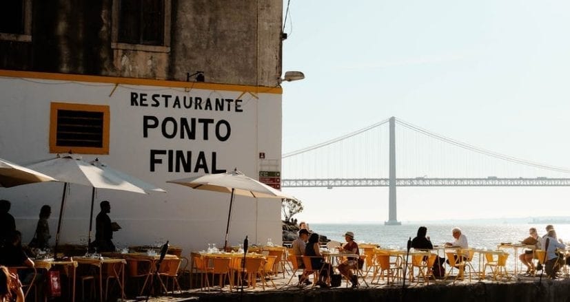 Ponto Final: one of the best places for a meal with a view